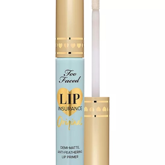 🩵RARE & HTF Too Faced Lip Insurance Smoothing Anti-Feathering Lip Primer New